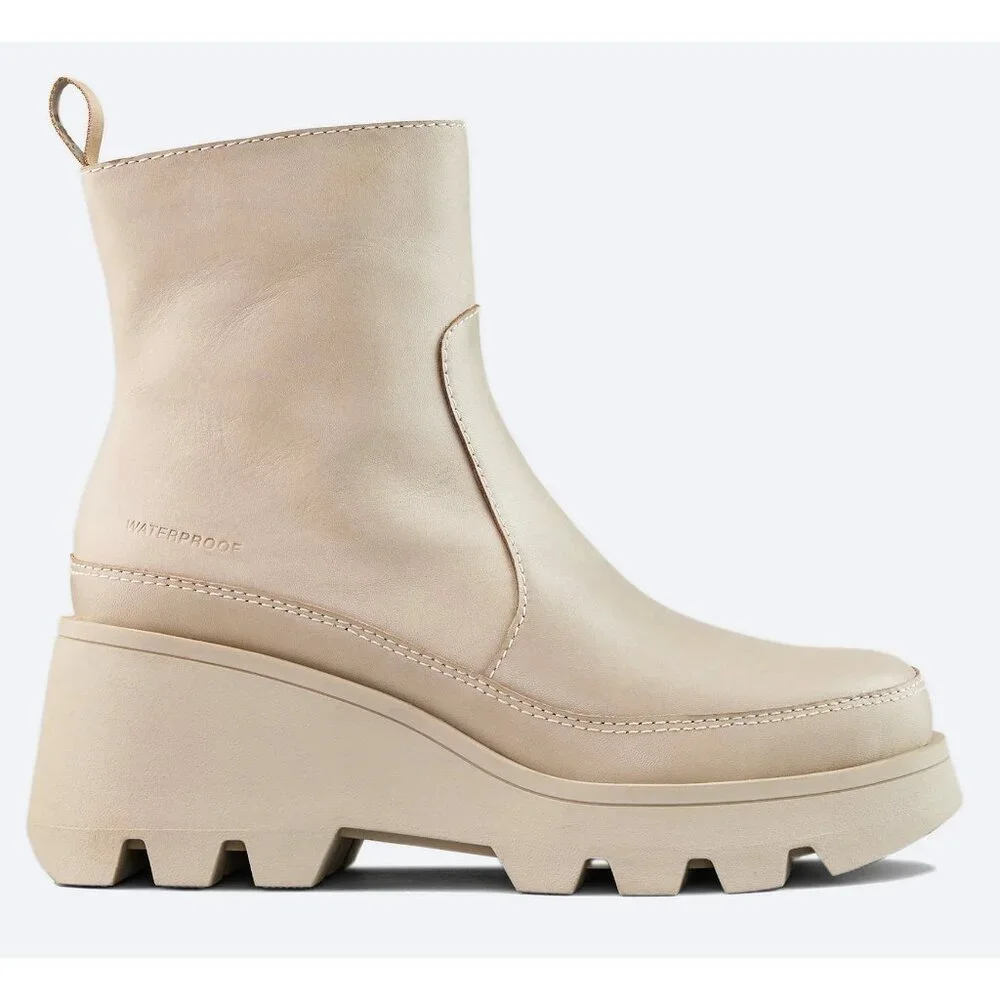 NWT in Box COUGAR Villa Cream Real Leather Waterproof PrimaLoft Boots - 7 - Picture 9 of 16